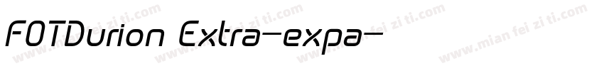 FOTDurion Extra-expa字体转换